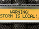 stormpro warning screen